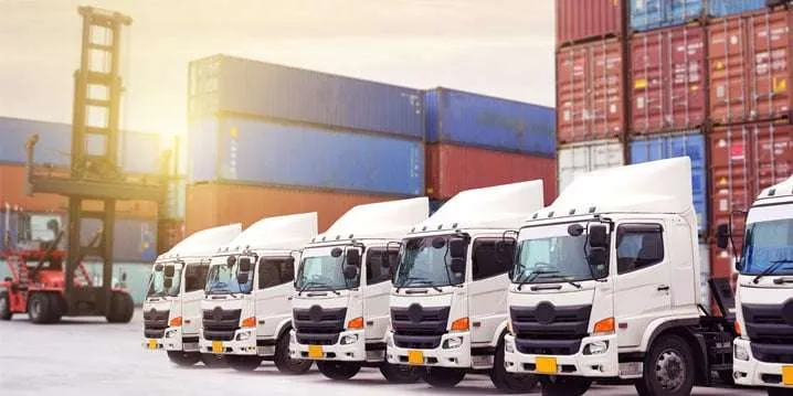 Truck fleet background